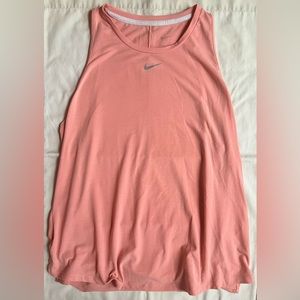 Nike Women’s Dri-Fit One Luxe Standard Fit Tank Top Orange Size L